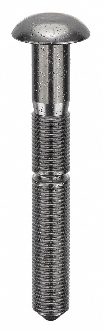 Lock Bolt, 1/4 in dia, 2.077 in L, PK10: Inch, 1/4 in Rivet Dia, 2 5/64 in Overall Lg, Steel, 10 PK