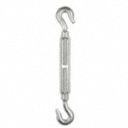 Turnbuckle,  Hook and Hook,  1035 Hot Roll Galvanized Steel Body/Fittings