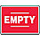 Notice Sign,10 x 14In,WHT/R,AL,Empty,ENG