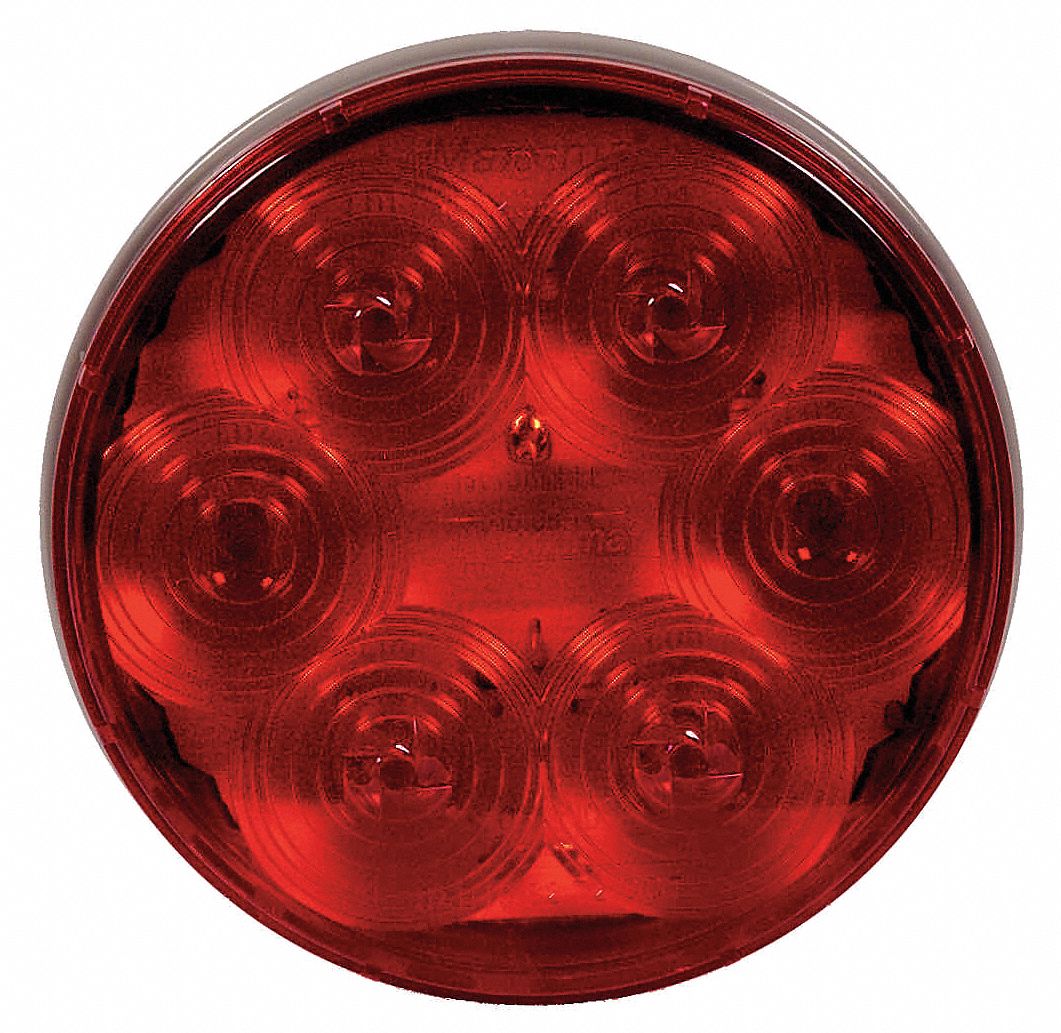 MAXXIMA Round Stop/Turn/Tail Light, Red - 6NDX3|M42344R - Grainger