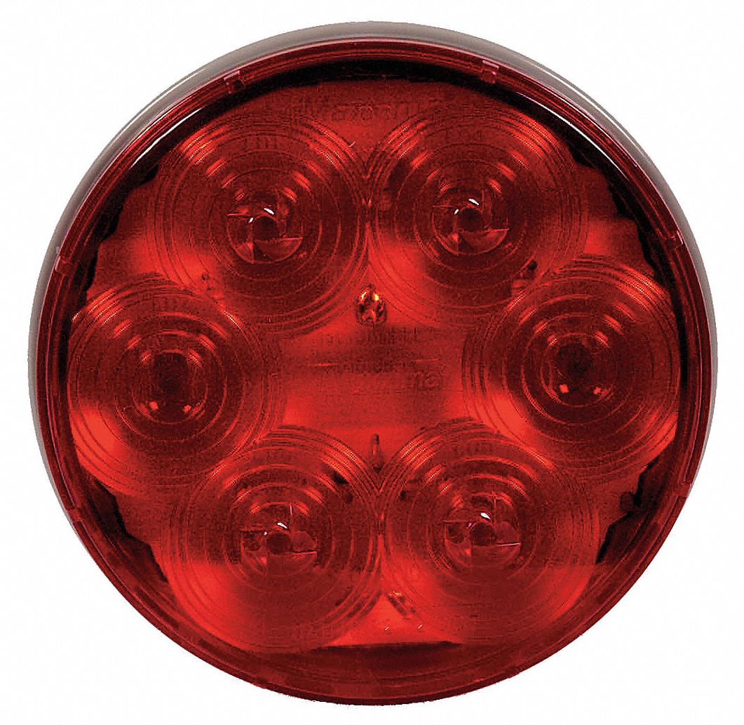 MAXXIMA Round Stop/Turn/Tail Light, Red - 6NDX3|M42344R - Grainger