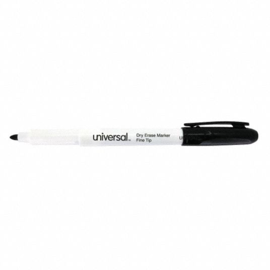 EXPO Low Odor Dry Erase Markers Bullet Tip BlackWhite Barrel Black