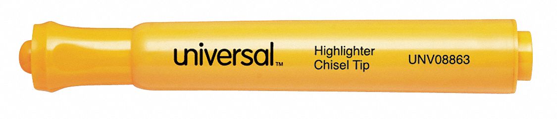 Highlighter, Tank, Chisel, Fl Orange, PK12