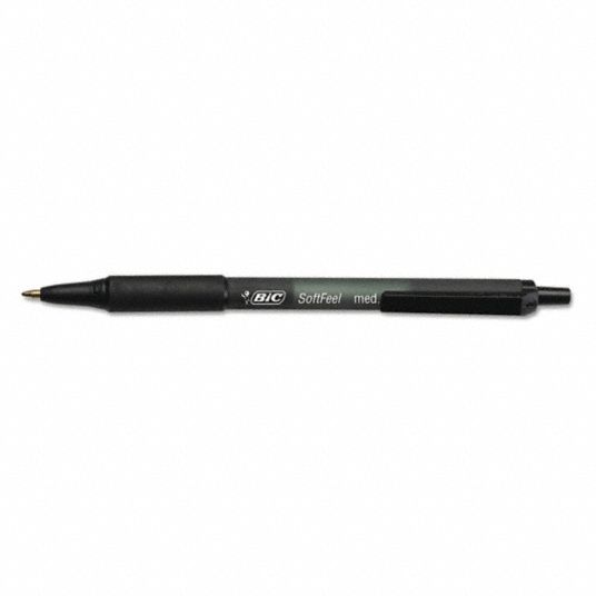 Black, 1 mm Pen Tip, Ballpoint Pen - 6NED2|BICSCSM11BK - Grainger