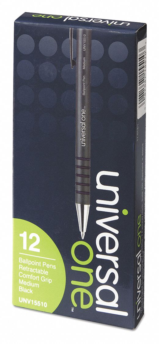Ballpoint Pens, Black, PK12