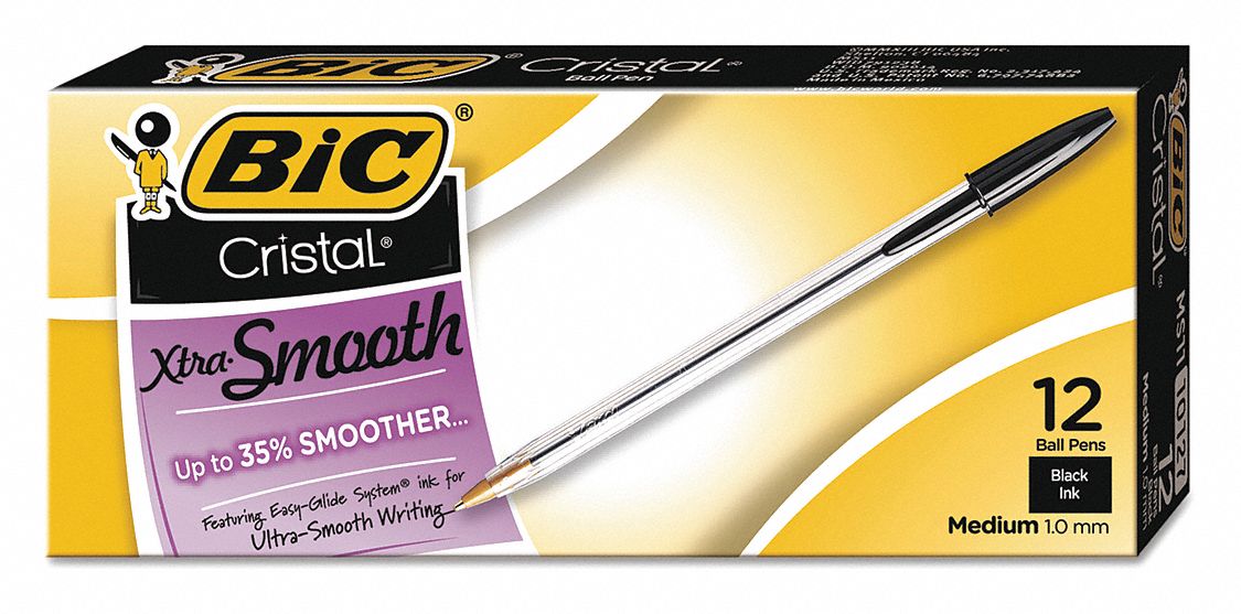 Ballpoint Pens, Black, PK12