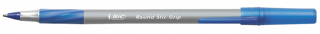 Pen Set: Round Stic Grip™ Xtra Comfort, Blue, 1.2 mm, Capped, Blue, Contoured Cushion, 12 PK
