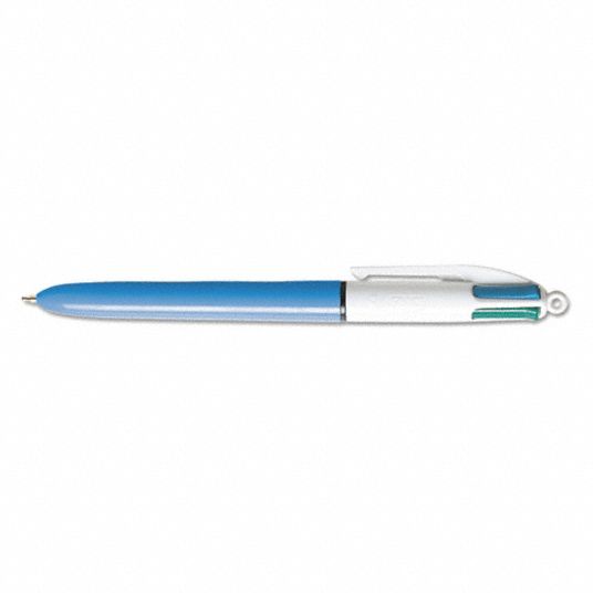 Black/Blue/Green/Red, 1 mm Pen Tip, Multicolor Pen - 6NEF8