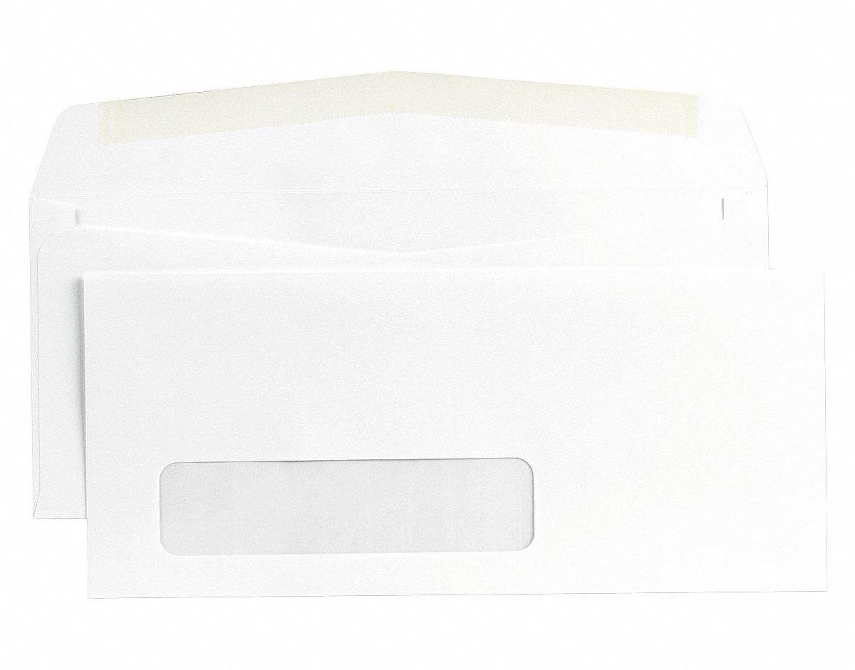 UNIVERSAL Window Envelopes, Envelope Closure Gummed Flap, Paper Stock