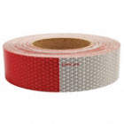 REFLECTIVE TAPE,W 1.75 IN,RED/WHITE