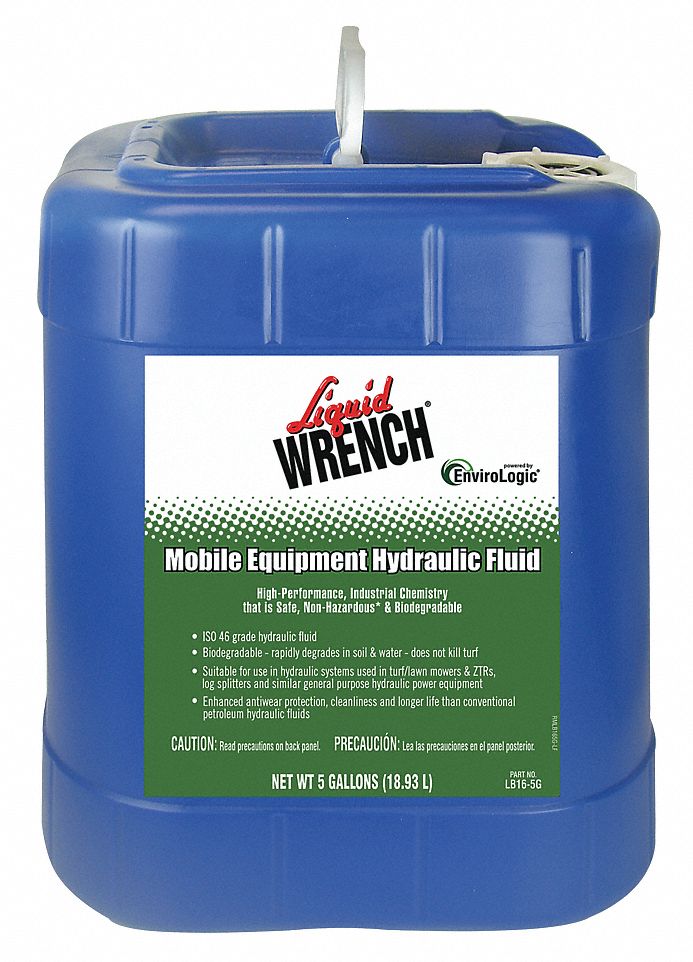 Mineral Hydraulic Oil, 5 gal Pail, ISO Viscosity Grade 46 Grainger