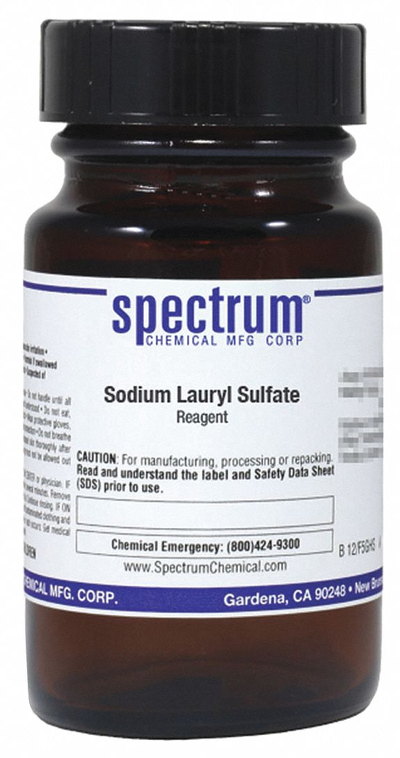Sodium Lauryl Sulfate: Lab, 25 g, 151-21-3, Reagent, Powder, Bottle, Amber Glass, 1