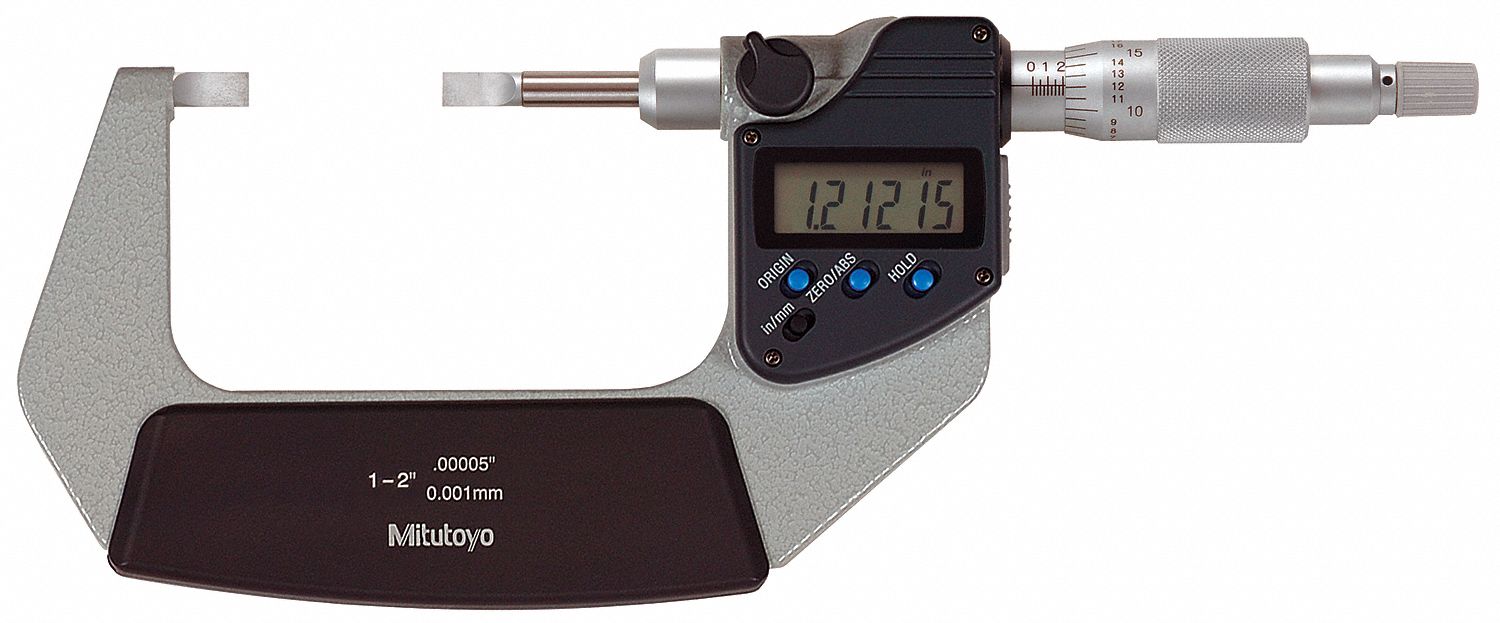 Shars 0-1 Inch Electronic Digital Blade Micrometer With Ratchet Stop - 303-2428