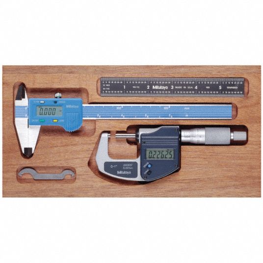 Precision Measuring Tool Kit,3pc, Number of Pieces 3 Grainger