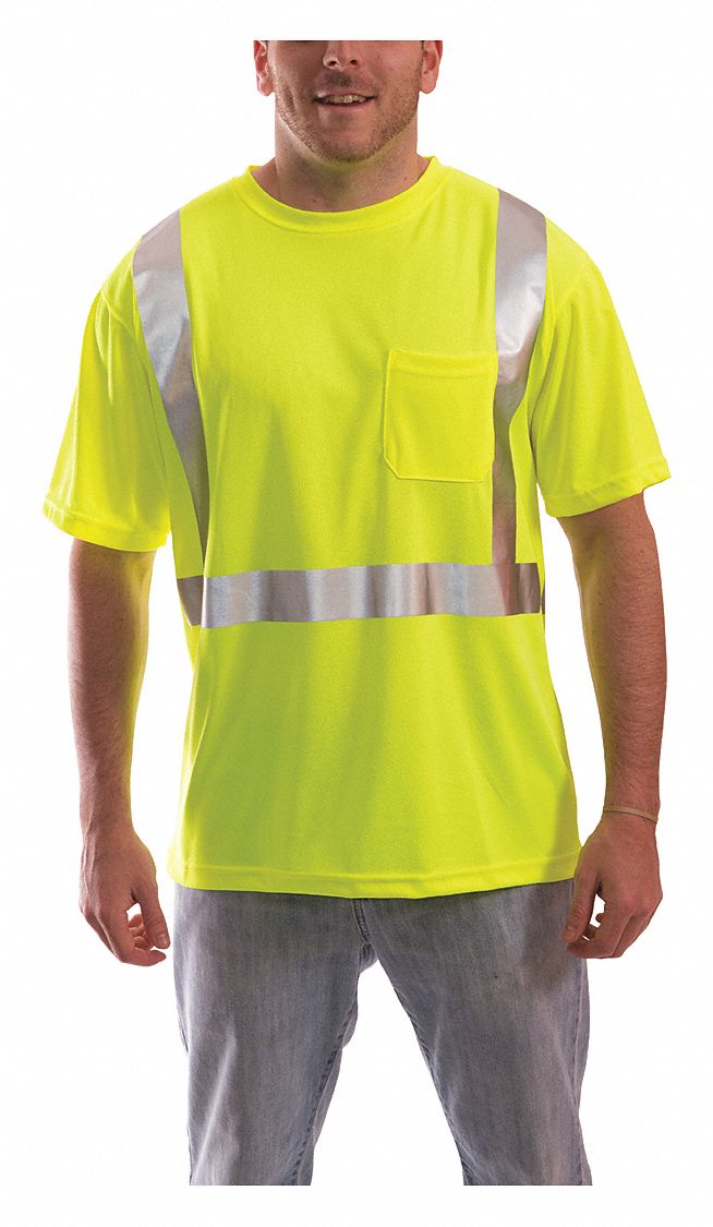 Hi-Vis T-Shirt, Short Sleeve, Lime, 3XL