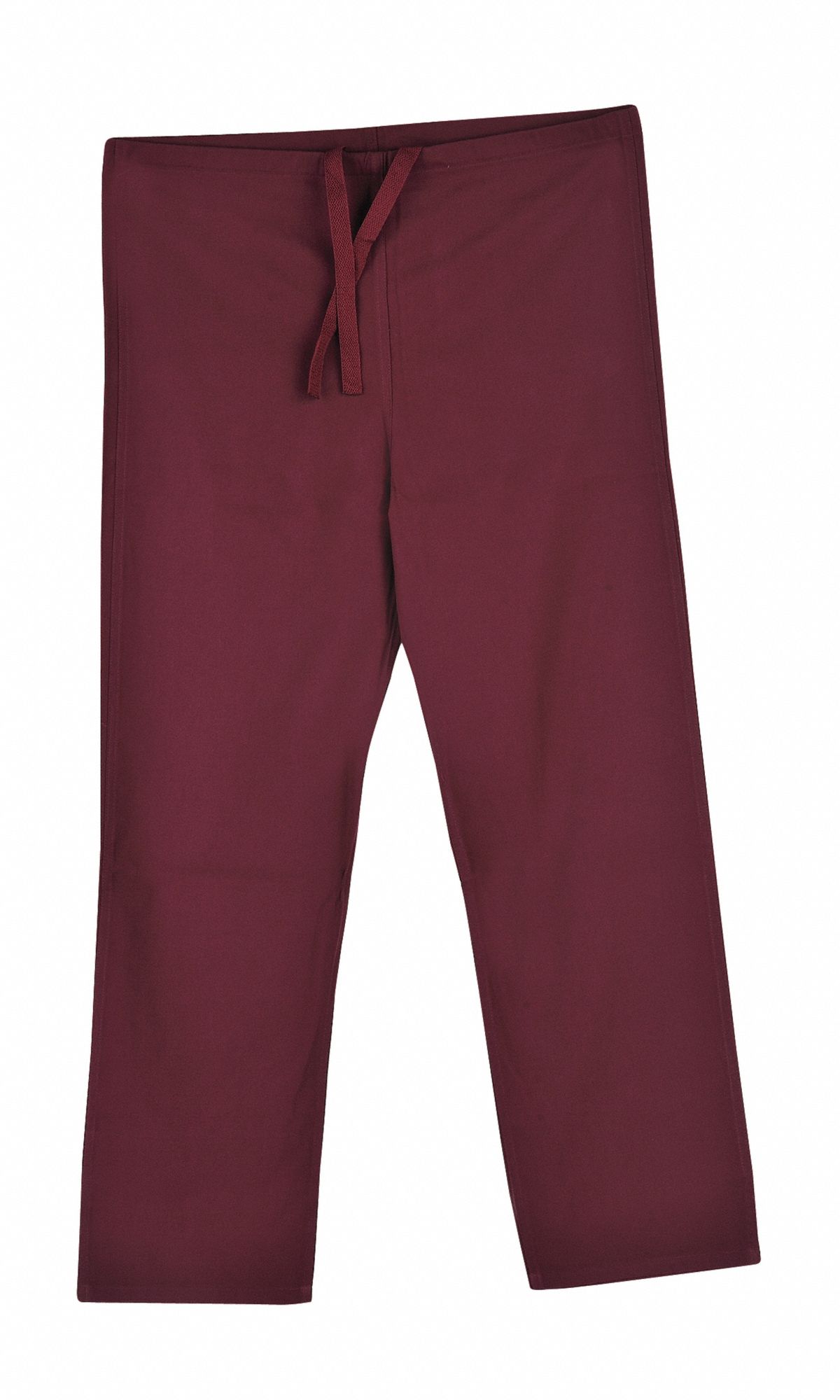 Scrub Pants: Wine, Unisex, 27 in x 31 1/2 in, XS, Cotton/Polyester, Pants, 1 Pockets