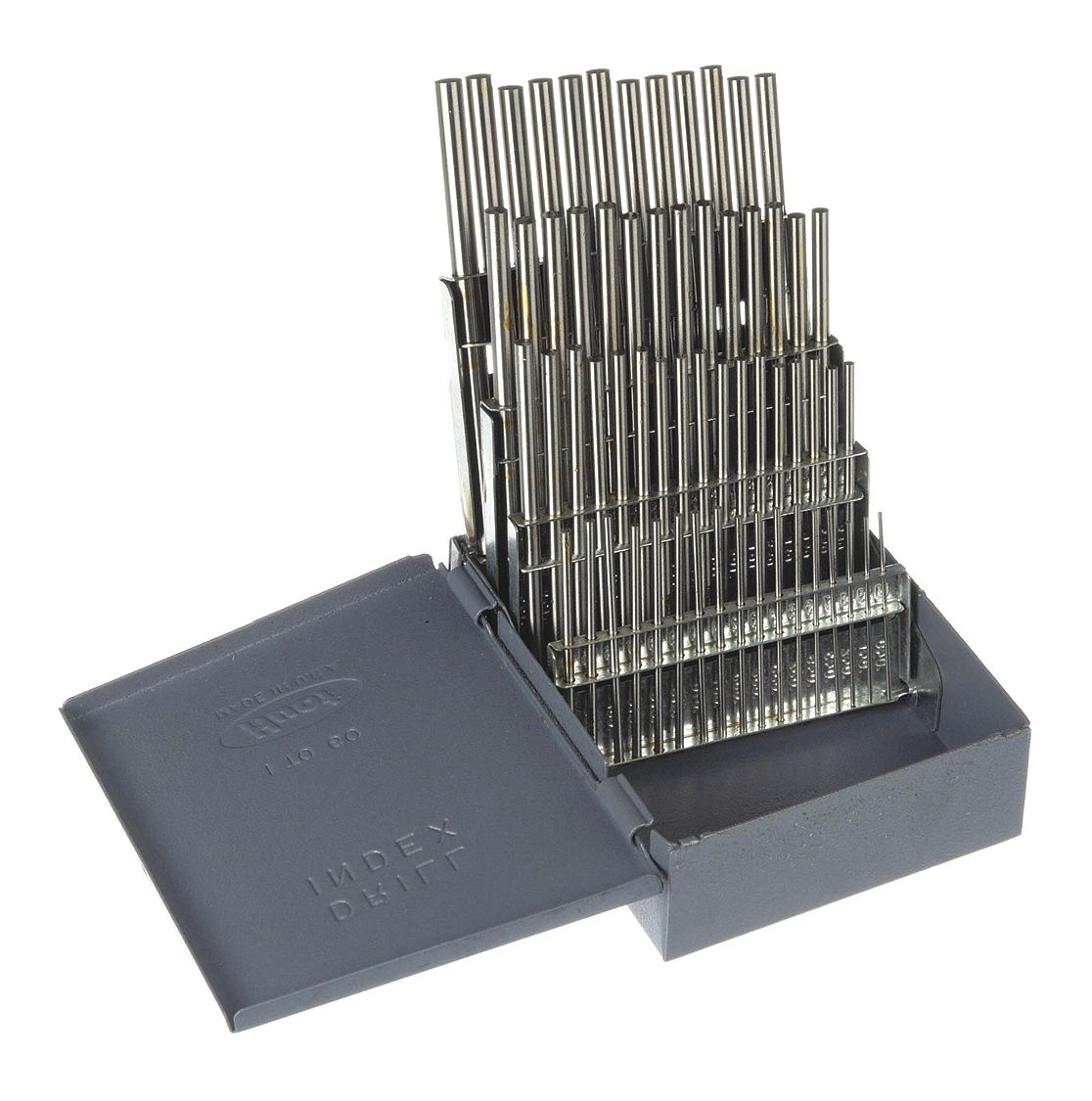 DRILL BLANK SET, WIRE, 60 PIECES, SIZES #1 TO #60