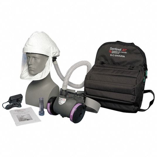 PAPR System: Sentinel XL, Hood, Belt-Mount, Universal, Integrated Elastic  Strap