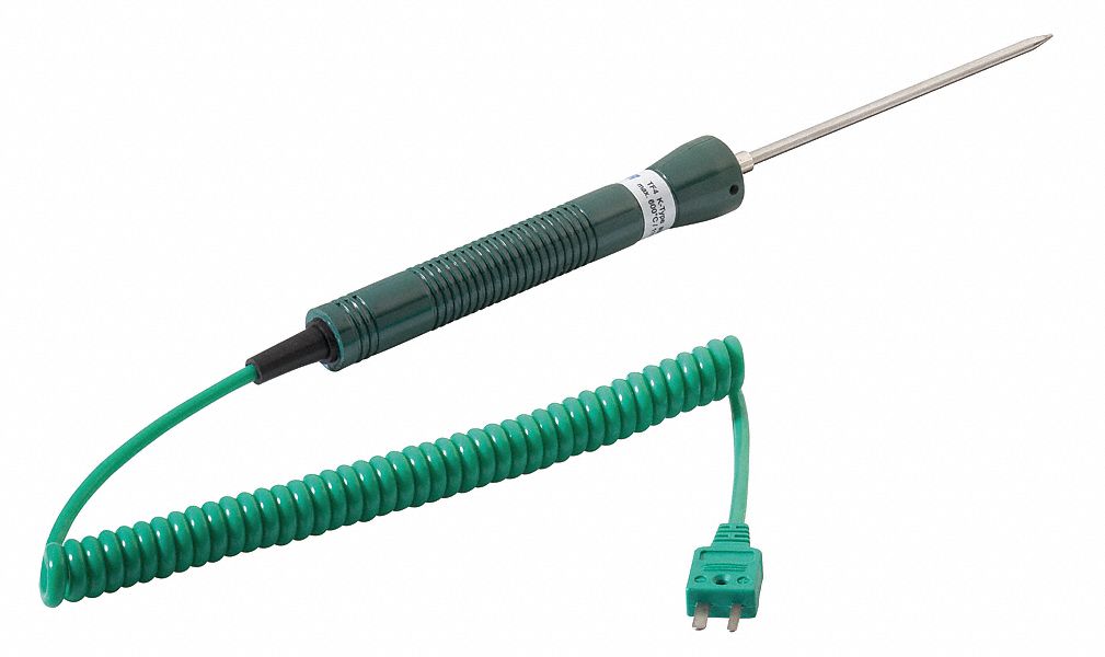 Penetration Temperature Probe: -32°F to 1, 202°F /-35°C to 600°C, ±0.3% Accuracy, Type K