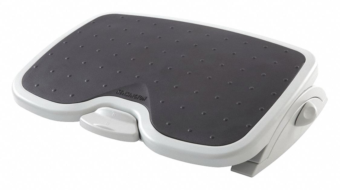 KENSINGTON Plastic Footrest, Gray 6NWA8K56146USF Grainger