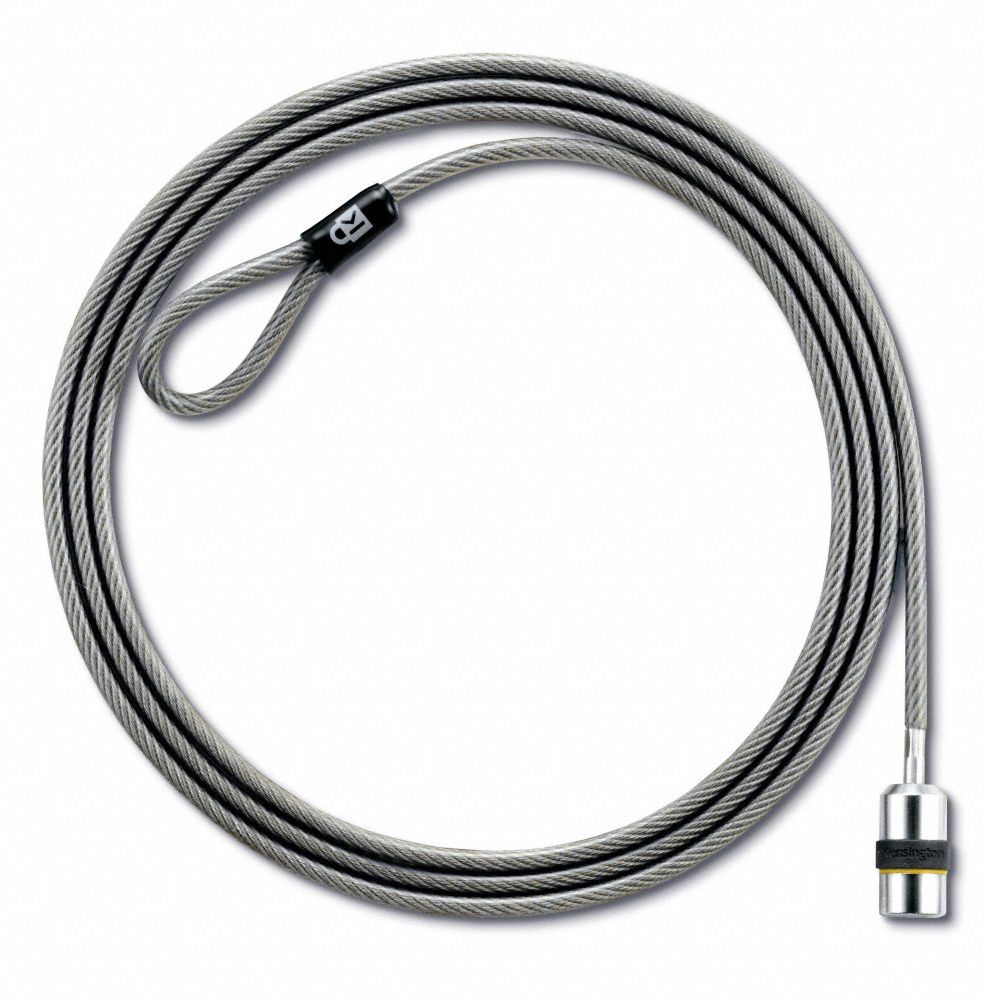 KENSINGTON Computer Cable Locks, 8 ft Cable Length, Steel, 1/5 in