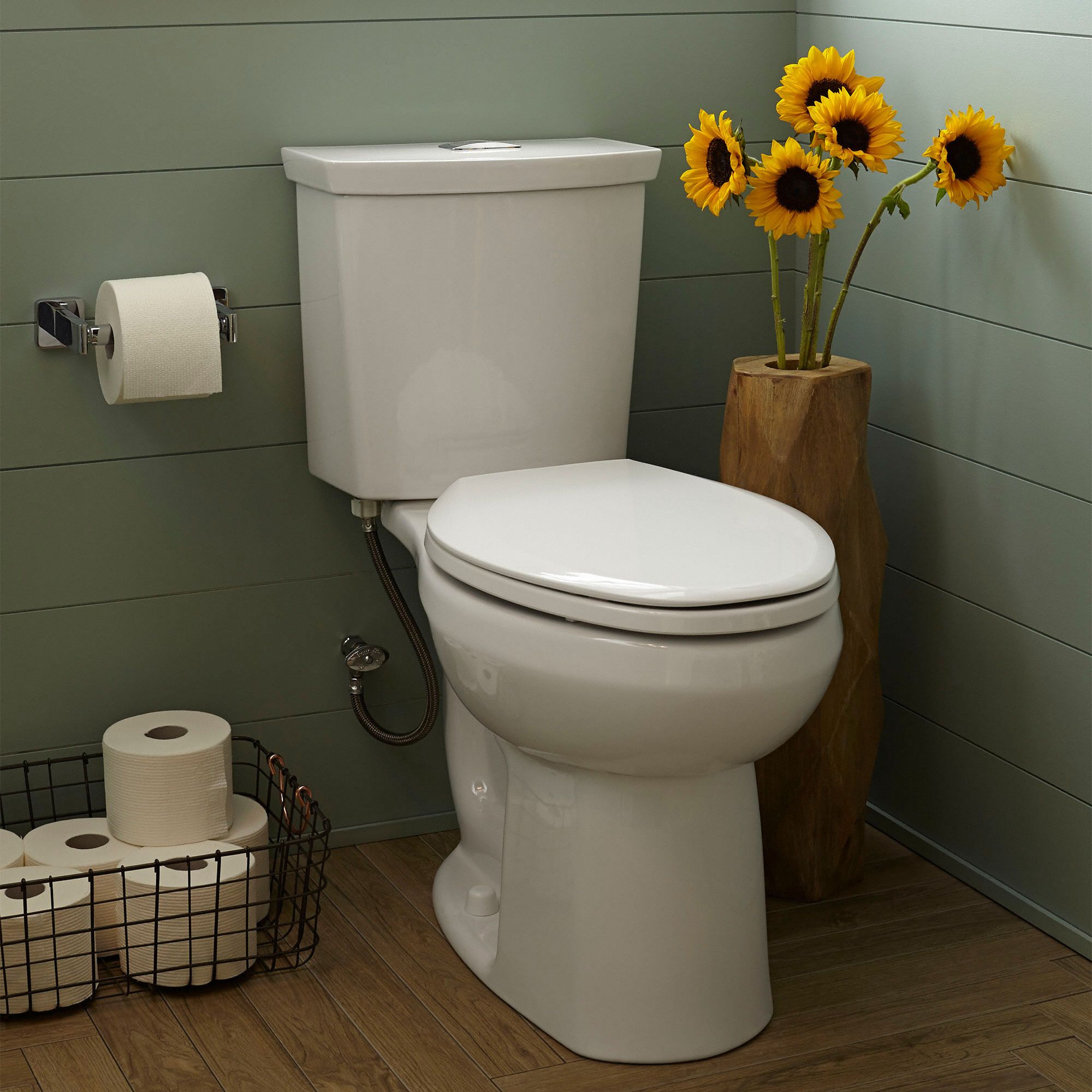 AMERICAN STANDARD Elongated, Floor, Gravity Fed, Toilet Bowl, 1.0/1.6
