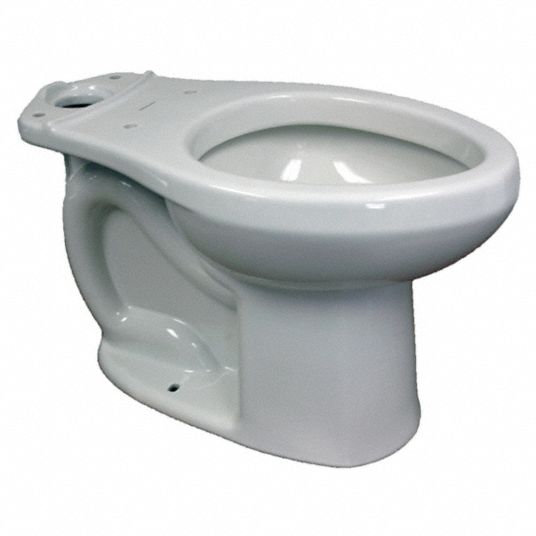 AMERICAN STANDARD Elongated, Floor, Gravity Fed, Toilet Bowl, 1.0/1.6 ...