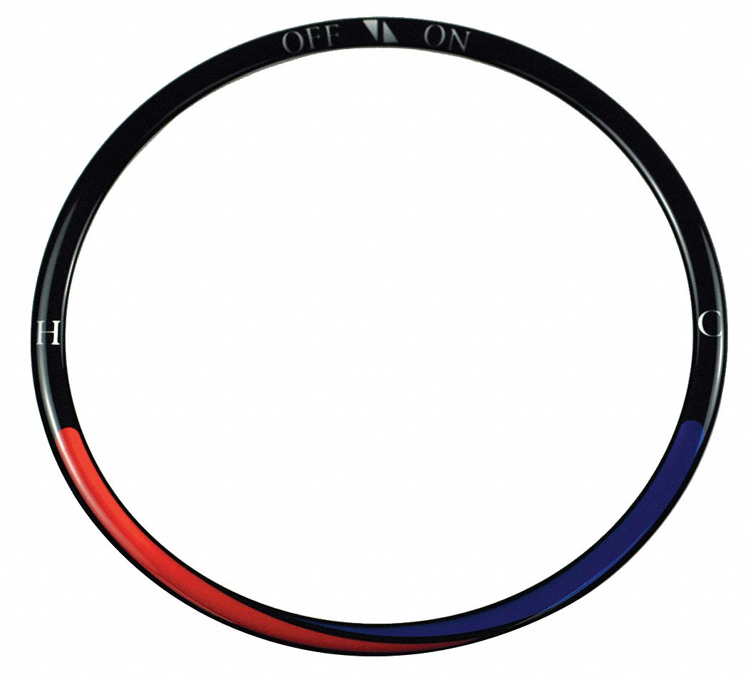 Faucet Temperature Indicator Decal