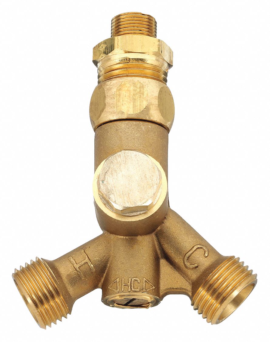 Mixing Valve: For Ceramix/Reliant Series, Use with Hot/Cold Water, Brass