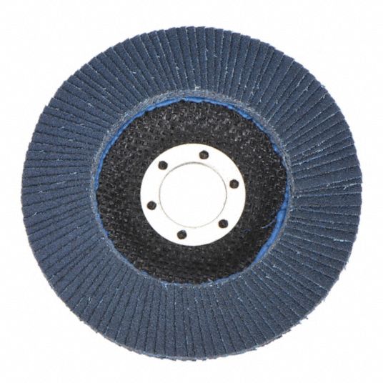 Type 29, Flap Disc, Zirconia Alumina, 4 1/2 in Disc Diameter, 80