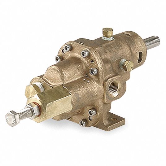 Bronze Rotary Gear Pump Head, Pedestal Design Grainger