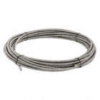 DRAIN CLEANING CABLE, INTEGRAL WOUND, STEEL, 75 FT X ½ IN, COUPLING, FOR DRUM MACHINES