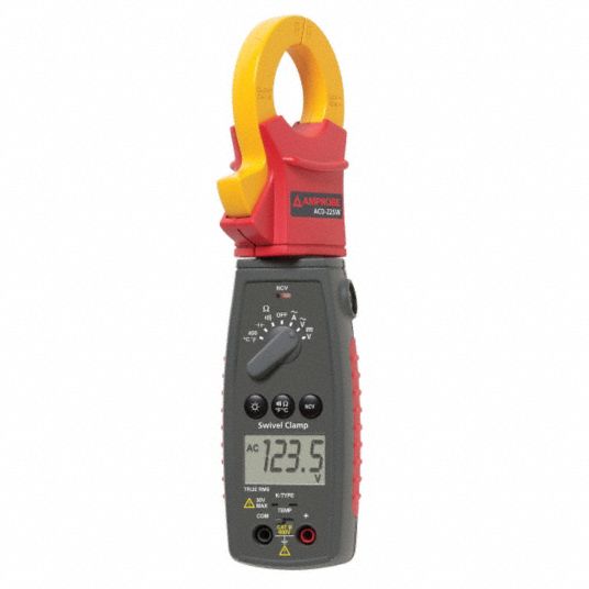 AMPROBE, Clamp-Jaw Jaw, CAT III 600V, Digital Clamp Meter - 6NZF2|ACD ...