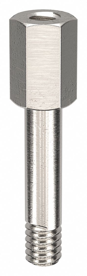 Standoff: #8-32 Thrd Sz, 3/4 in Lg, 1/2 in Body Lg, 3/8 in Thread Lg, 1/4 in Hex Wd, Aluminum, Plain