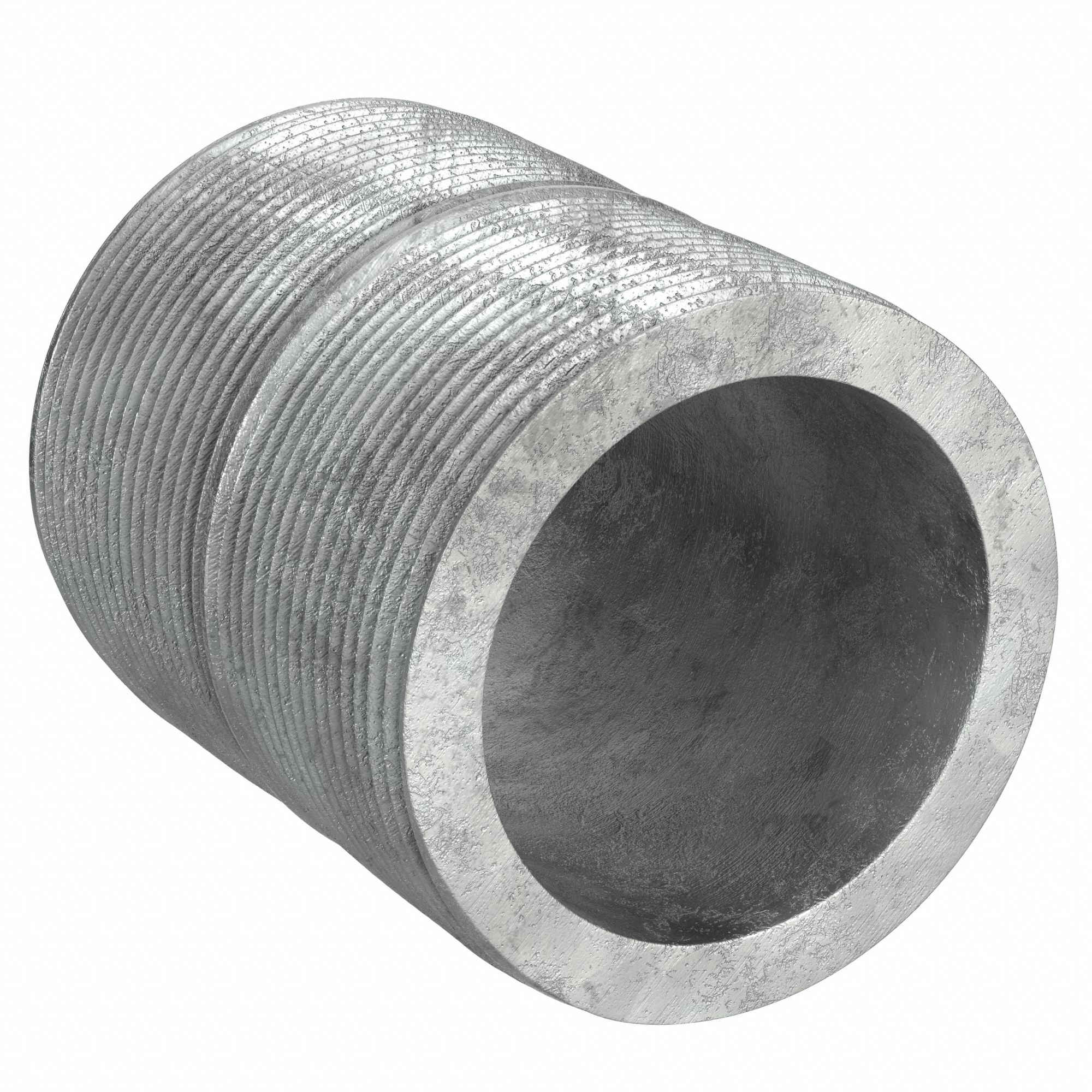 PIPE: GALVANIZED STEEL, 1 IN NOMINAL PIPE SIZE, 1½ IN L, FULLY THREADED, SCHEDULE 40