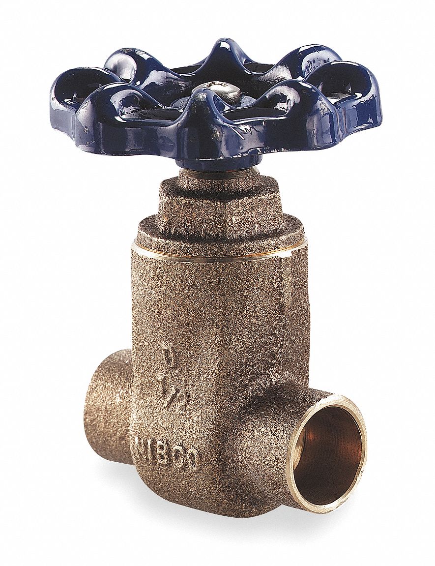 GATE VALVE: 1¼ IN, BRONZE, NON-RISING, FNPT X FNPT, 200 PSI MAX. PRESSURE (CWP), WHEEL