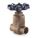 GATE VALVE: 1½ IN, BRONZE, NON-RISING, FNPT X FNPT, 200 PSI MAX. PRESSURE (CWP), WHEEL