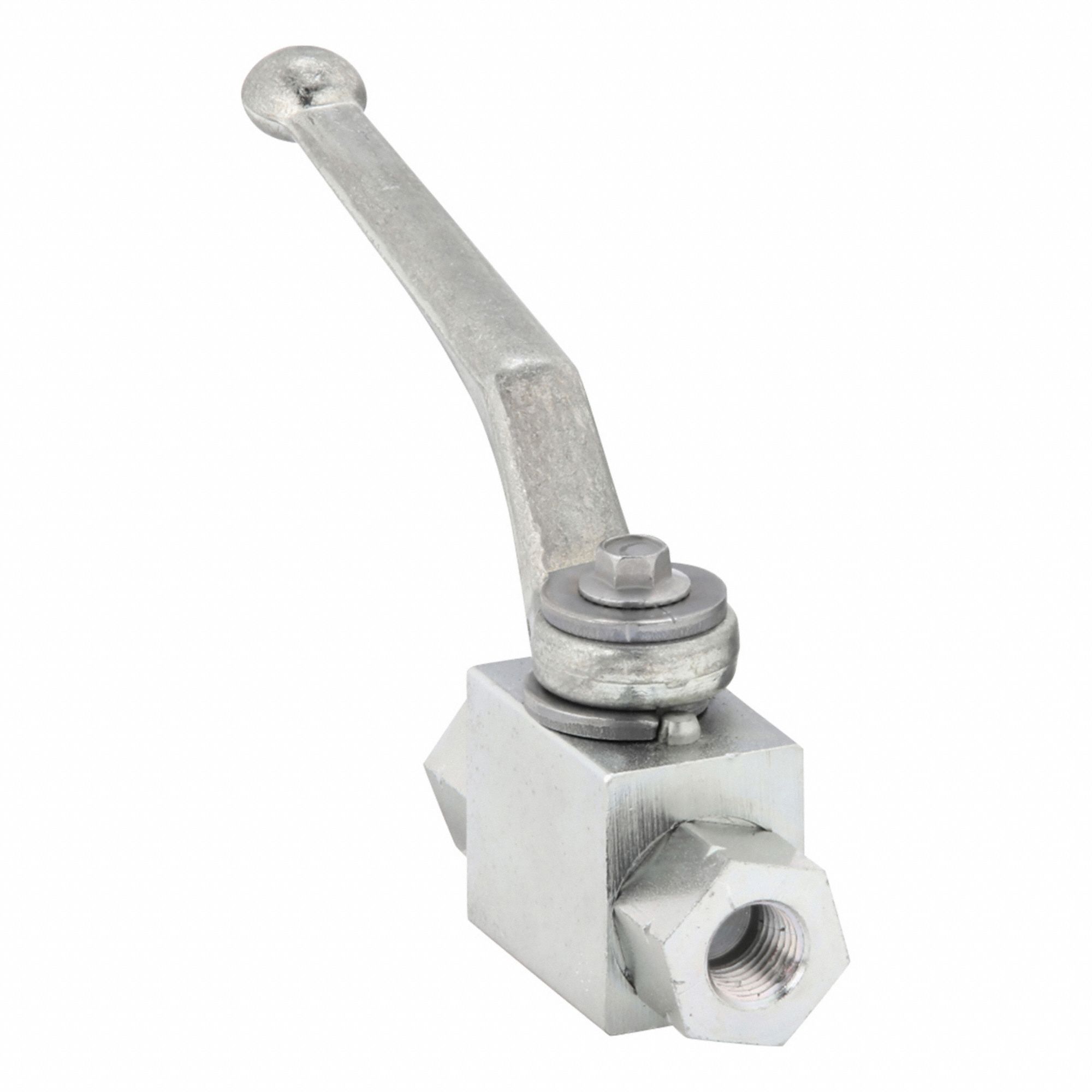 Hydraulic Ball Valve: Not Lockable, 4.53 in Handle Lg, Two Positions, Two-Way Ways, NPT, BV