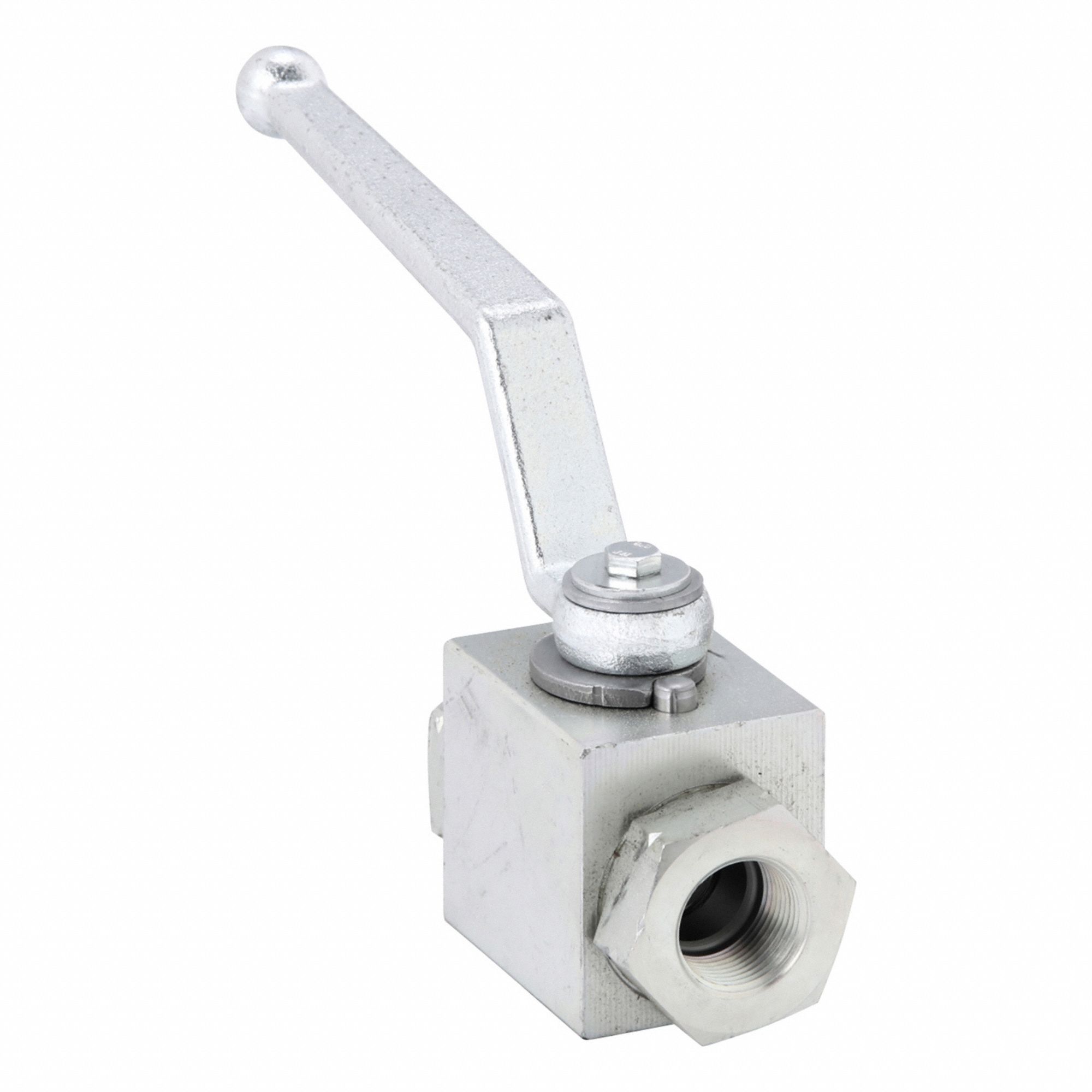 Hydraulic Ball Valve: Not Lockable, 6.73 in Handle Lg, Two Positions, Two-Way Ways, NPT, BV