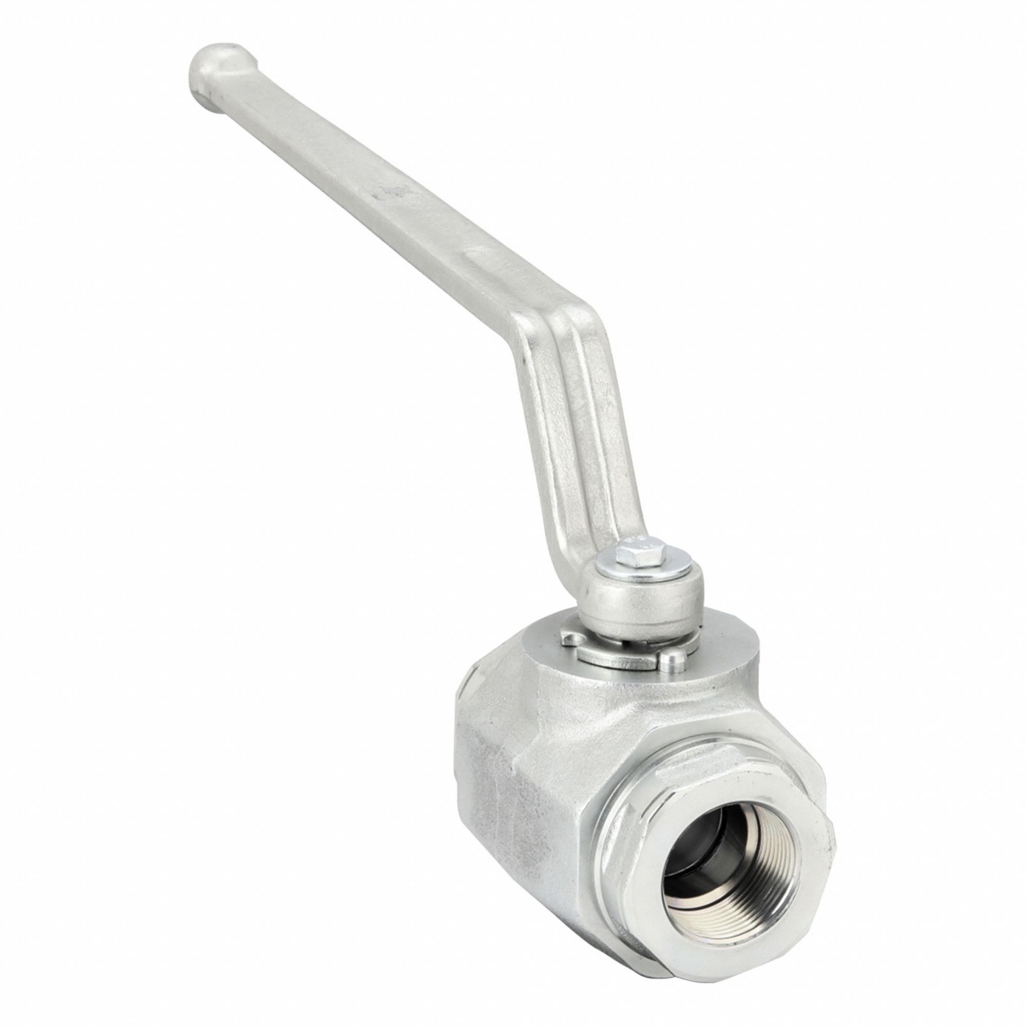 Hydraulic Ball Valve: Not Lockable, 12.05 in Handle Lg, Two Positions, Two-Way Ways, NPT, BV