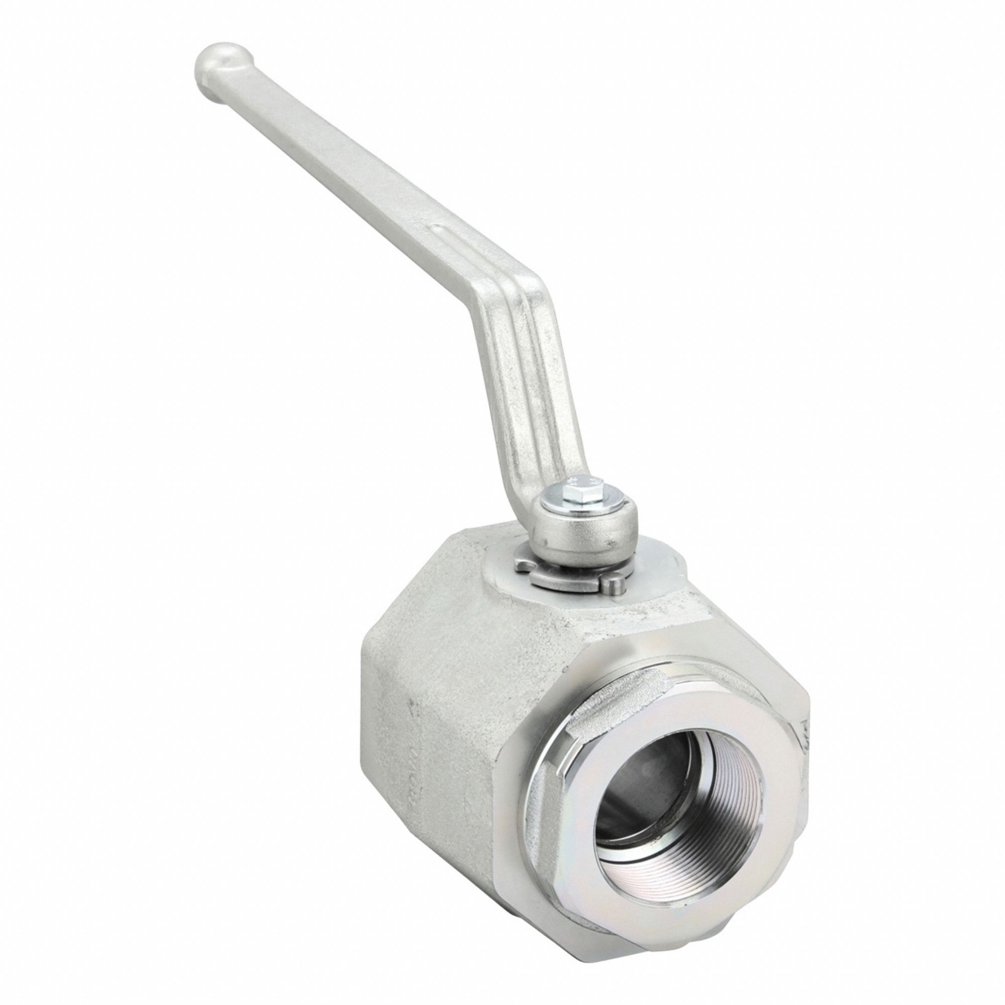 Hydraulic Ball Valve: Not Lockable, 12.05 in Handle Lg, Two Positions, Two-Way Ways, 2 in NPT