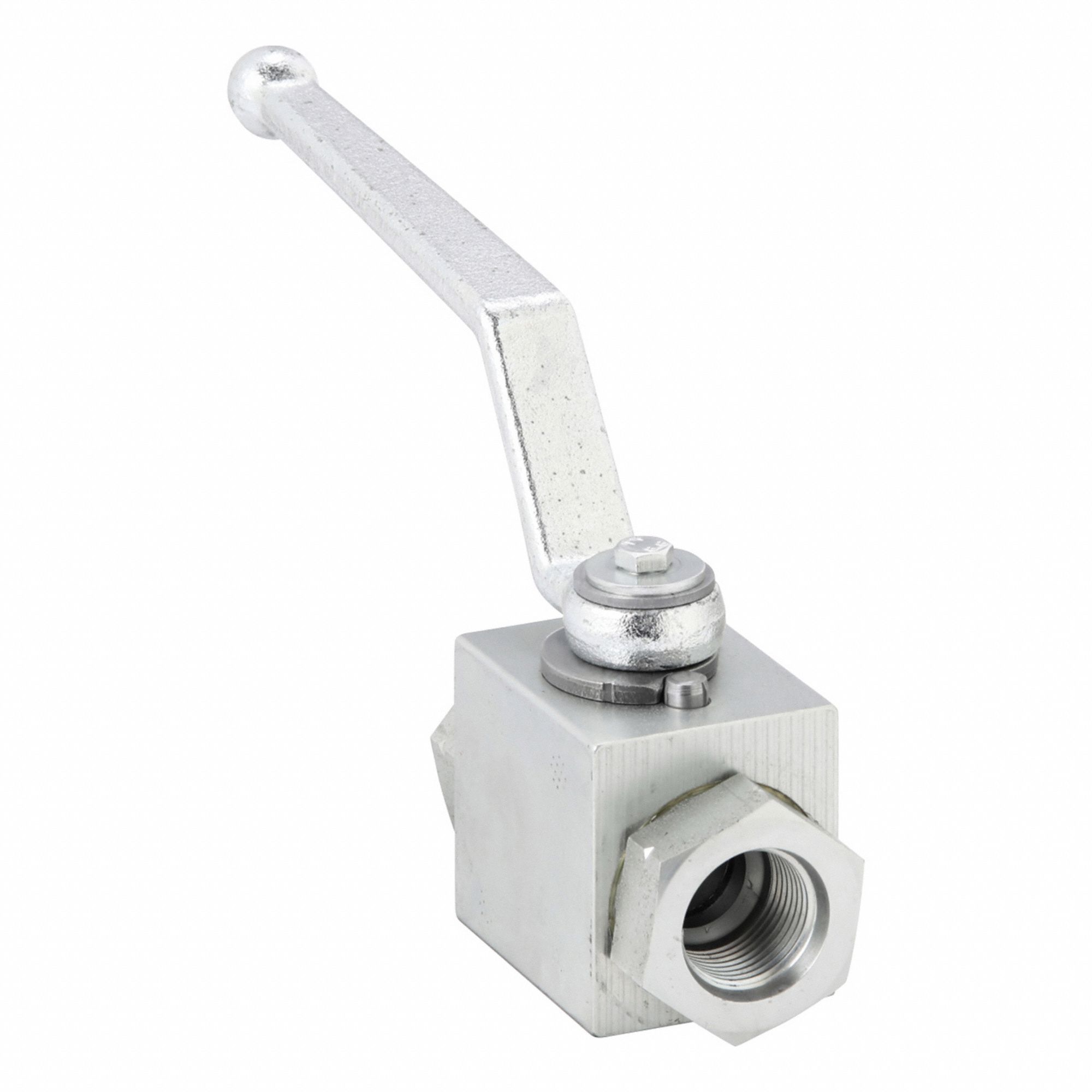 Hydraulic Ball Valve: Not Lockable, 6.73 in Handle Lg, Two Positions, Two-Way Ways, Female