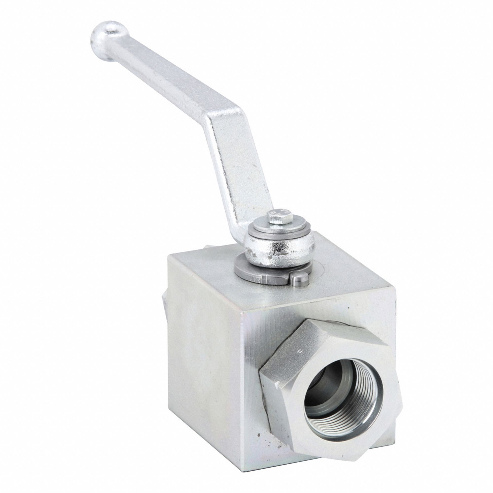 Hydraulic Ball Valve: Not Lockable, 6.73 in Handle Lg, Two Positions, Two-Way Ways, Female