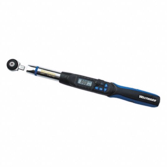 Westward Electronic Torque Wrench 5 Ft Lb To 99 5 Ft Lb Drive Size 3 8 In 1 In Lb 0 1 N M 6paf7 6paf7 Grainger