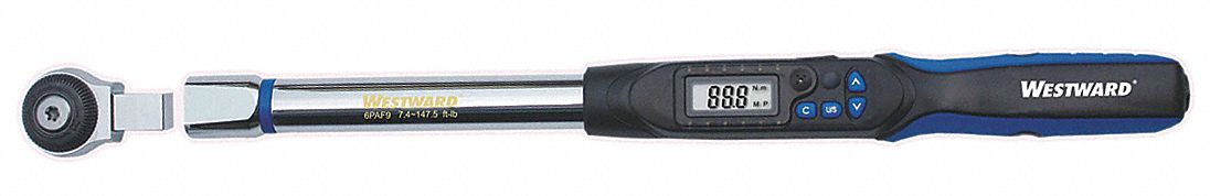 6PAF9 - Elect Torque Wrench 1/2In 7.4-147.5ft lb