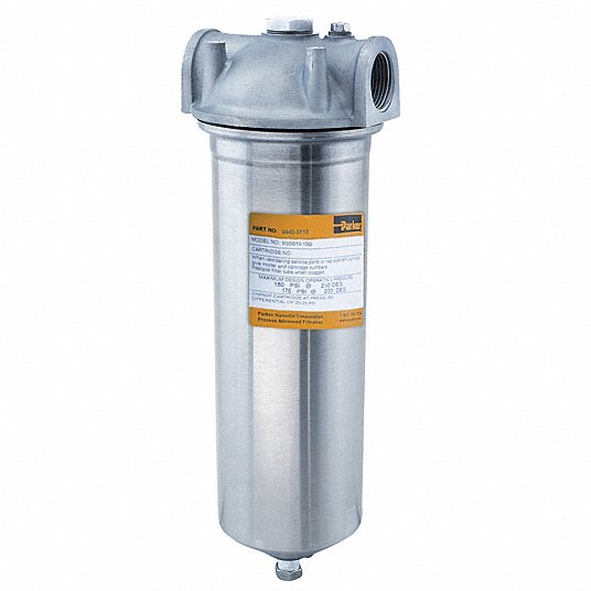 Details about   Parker 6PAU1 Cartridge Filter Housing 316 Stainless Steel 150psi Max 3/4" NPT 