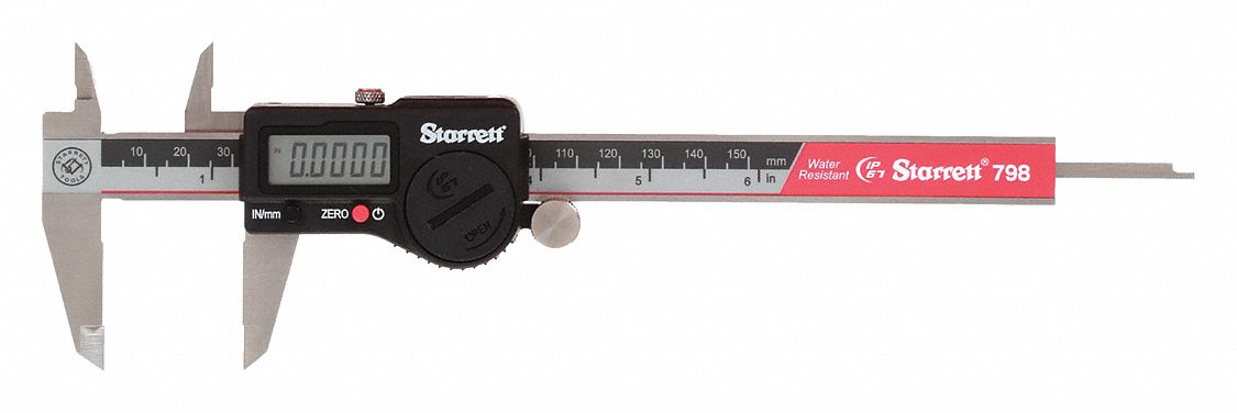 4-WAY DIGITAL CALIPER, 0 IN TO 6 IN/0 TO 15MM RANGE, IP67, +/-01 IN/+/--0.03MM ACCURACY