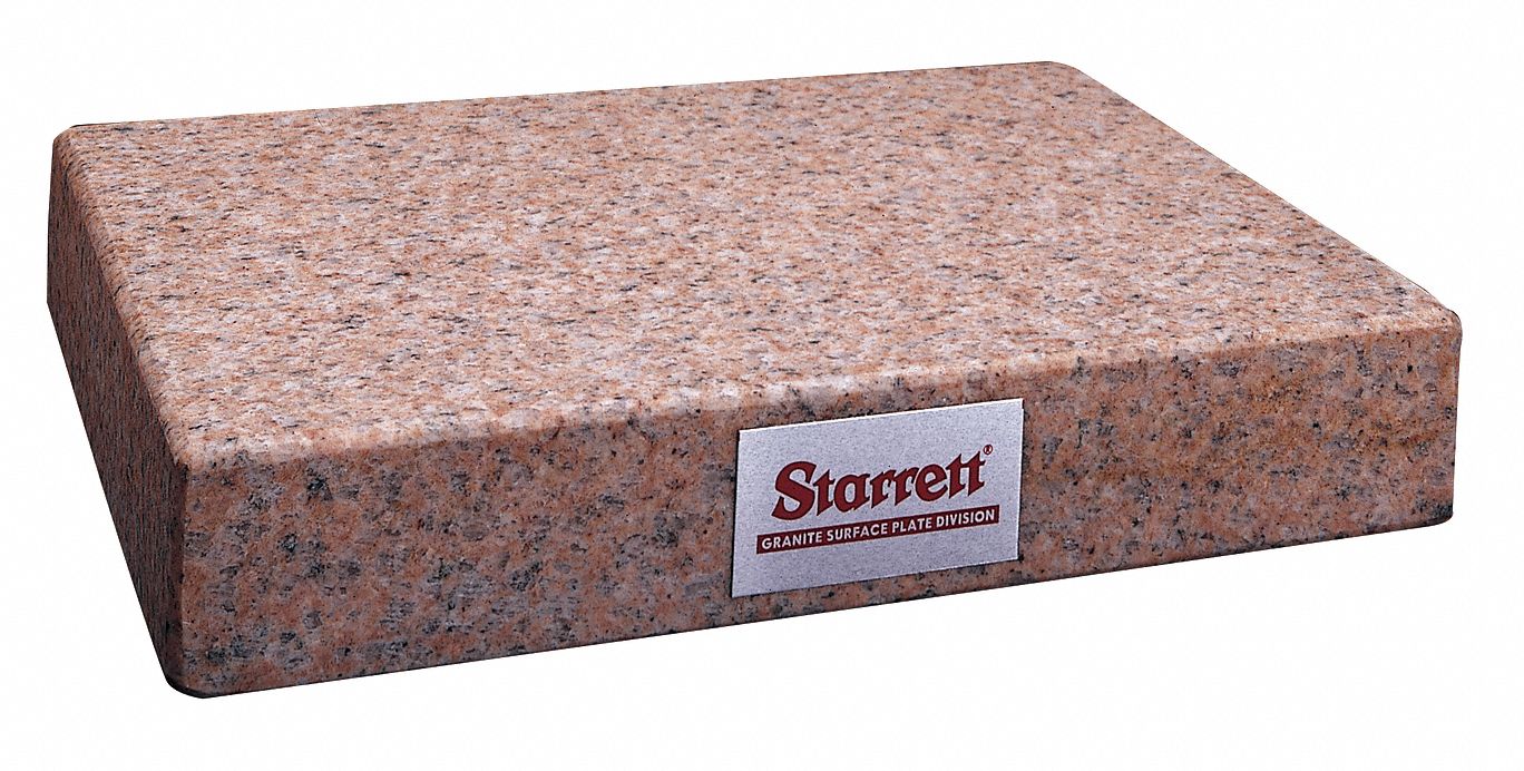 STARRETT Granite Surface Plate, Pink 