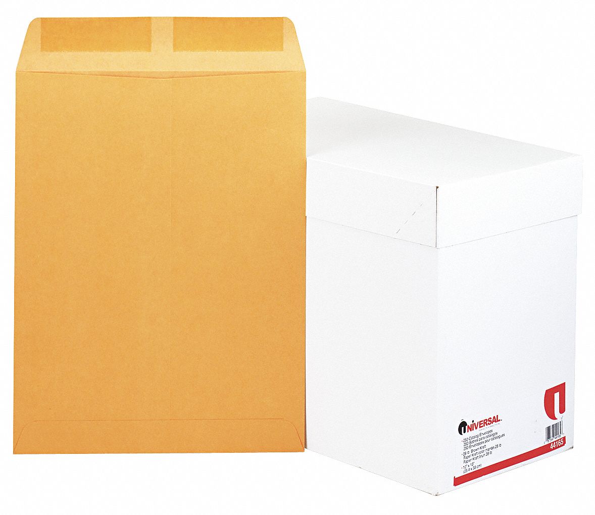 UNIVERSAL, 131/2 Envelope Size, Kraft, Multipurpose Envelopes 6PDN7