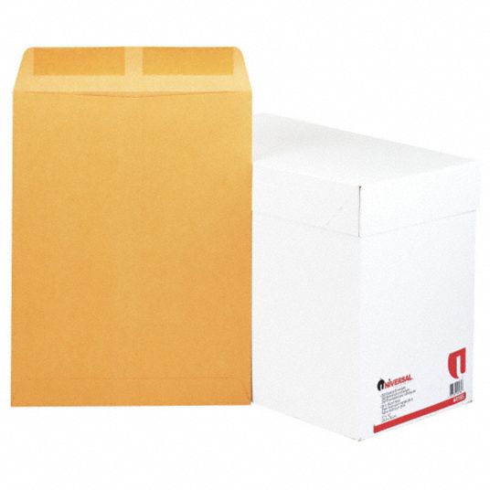 UNIVERSAL, #13-1/2 Envelope Size, Kraft, Multipurpose Envelopes - 6PDN7 ...